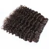 Human Hair Hosplks Kisshair Color 2 حزم الموجة المائية 34 PCs أحلك امتداد بني 10 إلى 24 بوصة غير REMY CURLY4591431