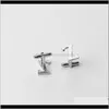 Cufflinks & Tie Clasps, Tacks Jewelry Drop Delivery 2021 26 Various English Letters Creative Design Arrival Wholesale Custom Fancy Shirt Cuff