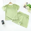 Breathable kids modal pajamas suits children sleepwear sets girls' and boy's summer home wear M3421