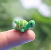 Mini-tortues mignon ornements paysages résine décorations de jardin jardins de fées miniatures Bonsai Dollhouse Décoration Résins Craft SN3362