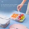 Thermal Lunch Box Plastic Square Seal Food Refrigerator Snack Storage Box Student Office Outdoor Picnic Lunch Food Container 210925