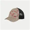 2021 Tasarımcı Erkek Beyzbol Kapaklar Kadın Marka Kaplan Kafa Şapka Arı Yılan Işlemeli Kemik Erkek Kadın Casquette Güneş Şapka Gorras Spor Mesh Trucker Cap3