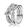 925 sterling prata anel delicado sentimentos fita torção anéis para mulheres festa de casamento moda jóias x0715