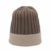Woman Color Matching Cashmere Blend Knit Hat Unisex Skullcap Ten Colors Can Choose Winter Warm Add Pompoms Beanie/Skull Caps Oliv22