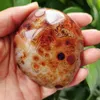 Decorative Objects & Figurines Natural Lace Stone Sardonyx Agate Palm Hand Play Witchcraft Supplies Meditation Healing Crystals Spiritual De