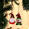 Newchristmas pingentes pintados de madeira pequeno pingente pingente de natal árvore de ano novo decorações interiores rudolph brinquedos lld11273