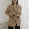 Blazer floreale vintage da donna Khaki Pearl Patch Designer Jacket Coat Fashion Spring Fall Suit Ladies Outwear 210514