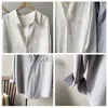 Höst Mode Knapp Bomullskjorta Vintage Blus Kvinnor Vit Lad Långärmad Kvinna Loose Street Blusa Shirts 562c 210420