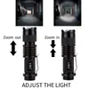Torch 3 -lägen Zoomable Mini LED Flash Light 14500 Tactical Waterproof Q5 1000LM Flashlights Torches7861957