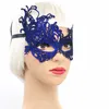 Sexy Kleurrijke Bronzing Kant Masker Half Face Party Bruiloft Masker Fashion Dance Clubs Bal Prestatie Carnaval Masquerade Masks RRF12662