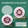 Großhandel Faux CILS Make-up-Werkzeuge Grausamkeit freie Wimpern für Schönheit natürliche langen Wimpern dramatische segmentierte Wimpern
