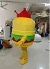 Festival Jurk Voedsel Hamburger Burger Props Mascotte Kostuum Halloween Christmas Fancy Party Dress Cartoon Character Pak Carnaval Unisex Volwassenen Outfit