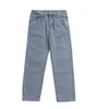 Jeans da uomo 2022 Primavera Estate Solido Colore solido Dritto Oversized Man Denim Pants Harajuku Casual Pantaloni maschili Vestiti