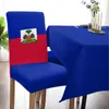 Pokrywa krzesełka Haiti National Flag Day Daom Spandex Elastic na ślub El Bankiet