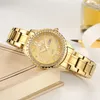 Wwoor Woman zegaś słynna marka swobodna złota zegarek wodoodporne damskie zegarki na nadgarstki Diamond Golden Watch Women 210527247H