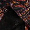 BLSQR Vintage Floral Print Мини-платье Женщины Сексуальная O-Ceen Длинный Рукав Ретро ES Pliated Chic Выровняны 210430