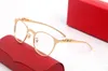 Designer Sonnenbrille Frauen Metall Leopard Head Logo Golden Silber Rahmen Modern Mode Retro Cat Eye Luxusbrillen Brown Blac202z