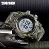 패션 남자 스포츠 시계 럭셔리 Skmei 시계 스톱워치 카운트 다운 디지털 시계 50 바 방수 군사 시계 시계 X0524