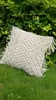 Macrame ручная подушка для подушки богемной подушки свадебные декоративные фиктивные размеры и цветная подушка/декоративность