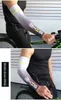 Loogdee 1 paio Cool Men Ciclismo Corsa Protezione UV Protezione solare Copri polsino Manica protettiva per braccio Bike Sport Manicotti Maniche