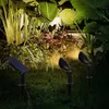 2 i 1 soldriven LED Light-Controlled Lawn Lights Outdoor Waterproof Yard Wall Landscape Lamps