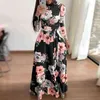 Women Summer Casual Short Sleeve Long Dress Boho Floral Print Slim Party Dress Turtleneck Sashes Dresses Vestidos Plus Size 5XL X0521