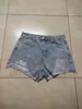 Zomermode dames zware reuze spijkerbroek met franjes shorts vrouwelijk hoge taille gat denim short mujer w8857649752