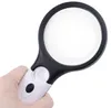 Optical Instruments 100PCS 3 LED 45X Light Handheld Magnifier Magnifying Reading Glass Lens Jewelry Loupe SN5807