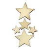 1000 шт. Смешанная звезда формы деревянные кнопки DIY Scrapbook Craft одежда декор кнопки рождественский подарок