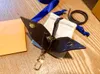 Клавичная буква Lette Leather Designer Chumains Car Fashion Ring Lanyard милый ключ цепь кошелька веревка Portachiavi с Box268E