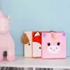 Haojianxuan Cube Foldable Non-Woven Storage Box Cartoon Animal Children Toys Chest and Closet Organizer 211112