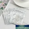 20pcs 6 Sizes Laser Stars Plastic Zip Bag Aluminized Self Sealing Water Proof Storage Zipper Reclosable Pouch Bags Factory price expert design Quality Latest Style