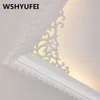 2pcs / lot Protezione ambientale PVC Vita Baseboard Autoadesivi a soffitto a soffitto a soffitto Adesivi murali fai da te decorazione della casa matrimonio 210727