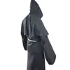 Unisex Halloween Robe Hooded Cloak Costume Cosplay Monk Suit Adult Role-playing Decoration Clothing Y0913
