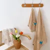 Cute Letters Cartoon Pattern Towel 2 Piece Sets Soft Pure Cotton Face Bath Towels Absorbent For Child Adult