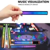 Phone APP Control Voice Music Pickup LED RGB Strip Light Sound Bluetooth USB Colorful Ambient Bar