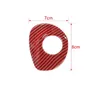 Car Key Hole Ignition Switch Decoration Stickers for Suzuki Jimny 19-20 Red Carbon Fiber 1PCS