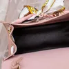 Axelväskor Småfas Mode Kvinnor Lychee Mönster Handväska med Silk Scarf för Gift Messenger Crossbody Tote Bag