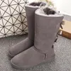 Women Snow Boots 100% Cowhide Leather Ankle Boots Warm Winter Boots Woman shoes large size 4-10