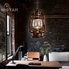 Lantern Retro Kerosene Lamp Chandelier Iron Nordic American Aisle Lighting Garden Restaurant Bar Pendant Lamps