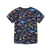 Прыжки метров детские карманы футболки для мальчиков для мальчиков девочек хлопчатобумажная одежда космическая печать продажи детские тройники 210529