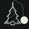 Campana di Natale Pupazzo di neve Luci a stella Stringhe Decorazioni per finestre natalizie Luce a ventosa a LED Ghirlanda natalizia alimentata a batteria per lampade decorative