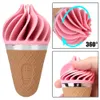 Massage Items Soft Silicone Cone Sexy Toy for Women Mini Ice Cream Vibrator Adult Shop Female Masturbation G Spot Clitoris Stimulator