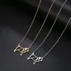 Stainless Steel Necklac Cute Dog Pendant for Women My Animal Choker Jewelry Gift Quality Latest Style Original Status