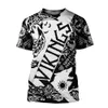 Summer Fashion Viking Odin Mens T-shirt Raven Tattoo 3D Drukowane Harajuku Krótki rękaw T koszule Unisex Casual Topy KJ0147 210629 \ t