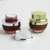 200 x 20g 2 / 3oz Glass Cream Jar 20cc Clear Red Black Purple Blue Cosmetic Container PackagingGood