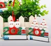Kwaliteit Nieuwe 2021 Kerstdecoratie Quarantaine Ornamenten Familie van 1-9 Hoofden DIY Tree Hanger Accessoires met touwhars Op voorraad