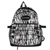 Mochilas do padrão de vaca Mulheres sacolas escolares de lona Lady Lady Capacity Travel Rucksack Bagpack fofo de estilista Mochila251j