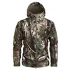 Mege Brand Camouflage Military Men Hooded Jacket, Sharkskin Softshell US Army Tactical Coat, Multicamo, Woodland, A-TACS, AT-FG 211214