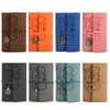 Classic Embossed Travel Notepads Leather Writing Journal Notebook Vintage Clock Refillable Diary 160 Pages KDJK2112